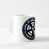 ユートピア的な社会は自転車を持っています コーヒーマグカップ (正面左)