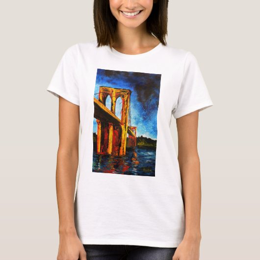 ユートピア2009年へのブルックリン橋 Tシャツ (正面)