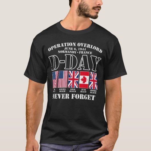 ユートピア スポーツ ミリタリー ショップ Dデイ 1944年6月6日 ノーマン Tシャツ (正面)