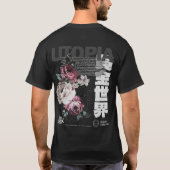 ユートピア – ワイルドフラワー Tシャツ (裏面)