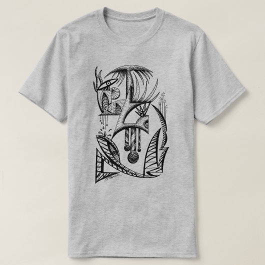 ユートピアTシャツby Darin Jones Tシャツ (デザイン正面)