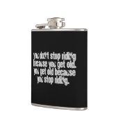 ユードライディングストップバイク引用文 フラスク (左)