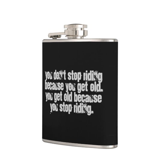 ユードライディングストップバイク引用文 フラスク (左)