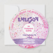 ユードーナツは、ドーナ恋しく思ツのパーティー、甘さを求めている 招待状 (正面)