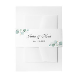 ユーパーソナライズされたカエレガントリの名結婚前 招待状ベリーバンド