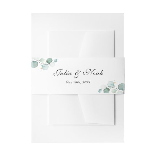 ユーパーソナライズされたカエレガントリの名結婚前 招待状ベリーバンド (正面例)