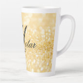 ユーパーソナライズされたネーム黄金スタイル カフェラテマグ (右)