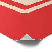 ユーパーソナライズされたヴィンテージマウンテンスキーリゾート ポスター (角)