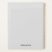 ユーパーソナライズされた&ミーグリッターウェディングプランナー プランナー手帳 (裏面)