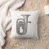 ユーフォニアムの金管楽器音楽realistic.png クッション (ブランケット)
