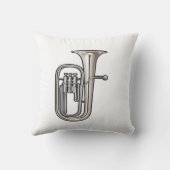 ユーフォニアムの金管楽器音楽realistic.png クッション (裏面)