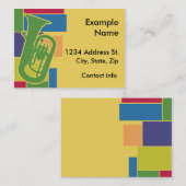 ユーフォニアムのColorblocksのプロフィールカード 名刺 (正面/裏面)