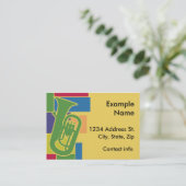 ユーフォニアムのColorblocksのプロフィールカード 名刺 (スタンド正面)