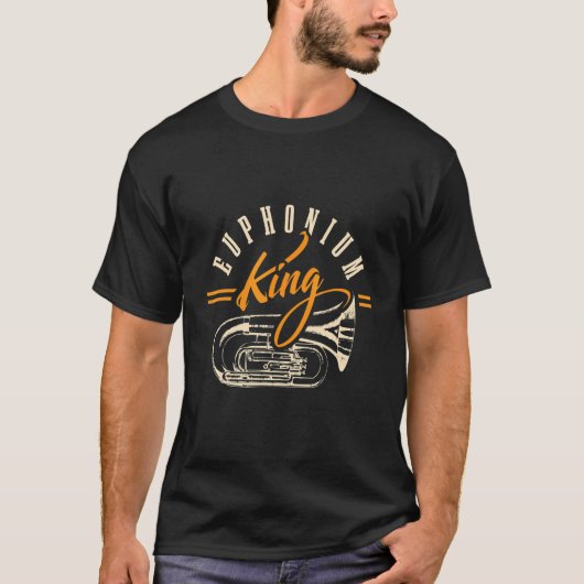 ユーフォニアムキングプレーヤーバリトン音楽楽器Ap Tシャツ (正面)