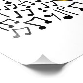 ユーフォニアムミュージカルノートブラスミュージシャン フォトプリント            (角)