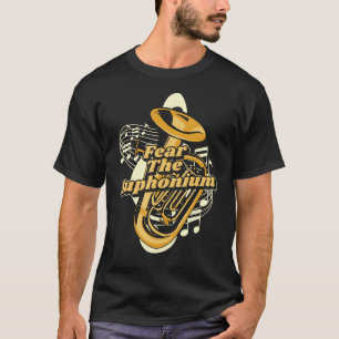 ユーフォニアム楽器ユーフォニスト選手のアップを恐れる Tシャツ