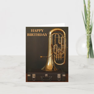 ユーフォニアム真鍮ミュージカル楽器誕生日 カード