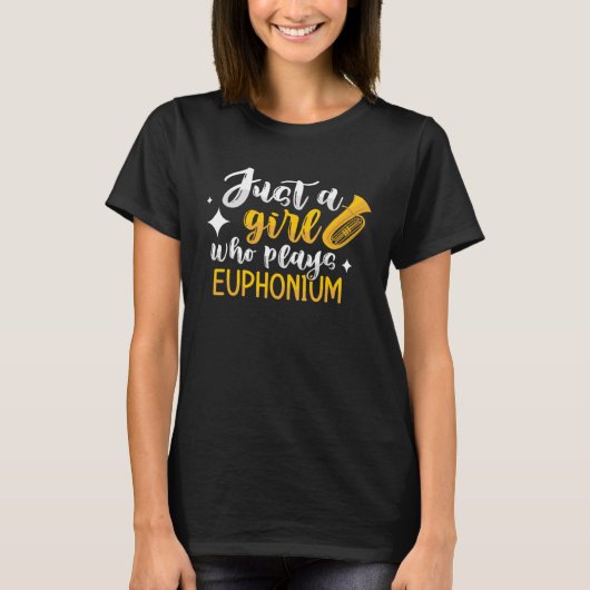 ユーフォニアム遊ウフォニウム風の女の子 Tシャツ (正面)