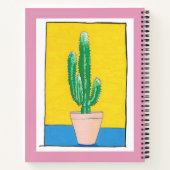 ユーフォビアのサボテンのポット、あなたの名前、sketchbook ノートブック (裏面)