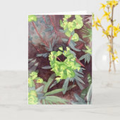 ユーフォビア、グリーティングカード カード (黄色い花)