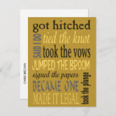 ユーフォミズムポストウェディングパーティー インビテーションポストカード (正面/裏面)