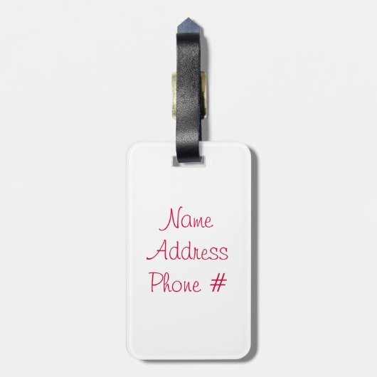 ユーフォリおもしろいック・レディバグ ラゲッジタグ (裏面縦)