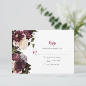 ユーフォリア ボホ バーガンディー ピンク ホワイト フローラル RSVP ｜ (スタンド正面)