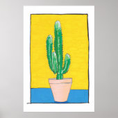 ユーフォルビア・サボテンシンプルスケッチモダン,予測できな, ポスター (正面)