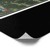 ユーフラアラバマ湖 – ジョージア衛星地図 ポスター (角)