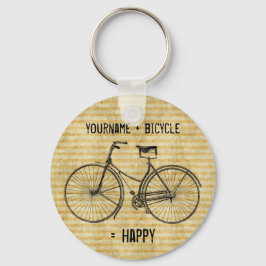 ユープラスバイシクルエイトハッピーバイクイエロー キーホルダー