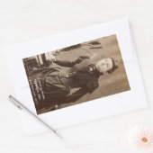 ユーヘミアアメリアナイチンゲールアレン 長方形シール (封筒)