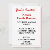 ユーベットユアピエロギパーティーポーランドファミリー懇親会 招待状 (裏面)