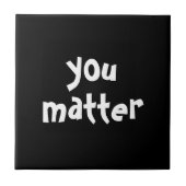 ユーマタータイポグラフィ白黒 タイル (正面)