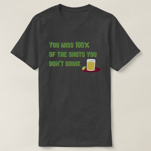 ユーミス100%面白い飲酒 Tシャツ (デザイン正面)
