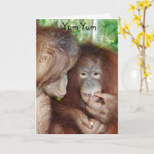 ユームユムハッピーバースデートリート カード (黄色い花)