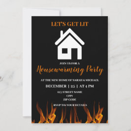 ユーモおもしろいー引っ越し祝いパーティーパーティー 招待状