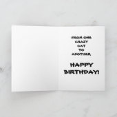 ユーモおもしろいー熱狂するキャットサプライズ誕生日カード シーズンカード (内部)