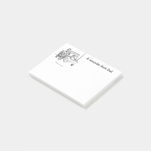 ユーモおもしろいー父のパパ ポストイット (アングル)