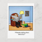 ユーモおもしろい考えアのはがき ポストカード (正面)