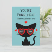 ユーモアあふれるあなたはネコにぴったり ハッピーバレンタインデー シーズンカード (スタンド正面)