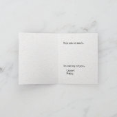 ユーモアあふれるあなたへの思い出、清醒飲酒、罫線入りの紙 カード (内部)