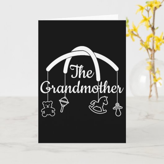 ユーモアあふれるおばあちゃんのデザイン 自慢のおばあちゃんのためのプレミアム カード (黄色い花)