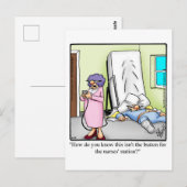 ユーモアあふれるお見舞いカード ポストカード (正面/裏面)