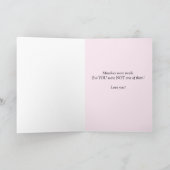 ユーモアあふれるひまわりのカード　ママから子供へのセラピーに サンキューカード (内部)