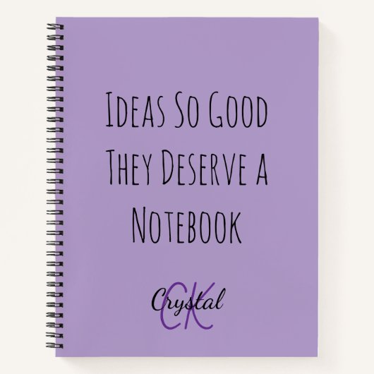 ユーモアあふれるアイデアをノートに ノートブック (正面)