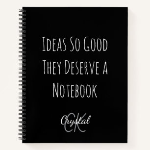 ユーモアあふれるアイデアを書き留めるノート ノートブック