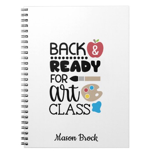 ユーモアあふれるアートクラス学校の特別なギフト ノートブック (正面)