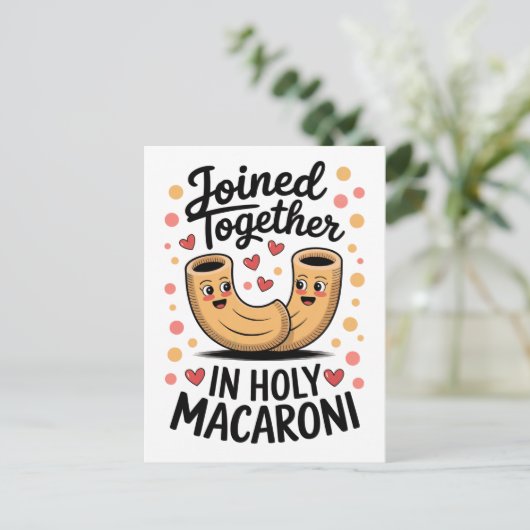 ユーモアあふれるウェディング・結婚・婚約 ポストカード (スタンド正面)