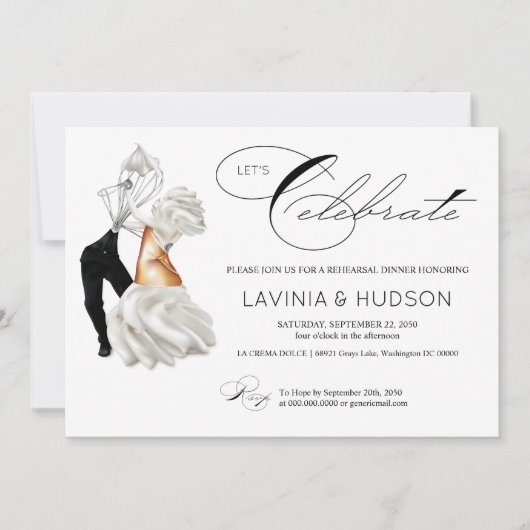 ユーモアあふれるカノッリ イタリアンウェディング 招待状 (正面)