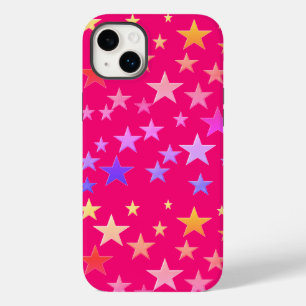 ユーモアあふれるカラフルな星のピンクケース Case-Mate iPhone 14 PLUSケース